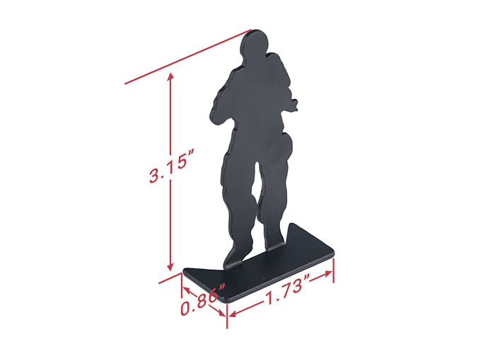 Durable 66g Shooting Target Set , Steel Shooting Targets 80mm Height