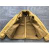 Buy cheap Ladies' Mustard Suede Bonded Jacket With Fur Collar High Fashion 92950 from wholesalers