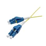 Ftth Lc / Upc Uniboot 2.0mm Single Mode Dulplex Fiber Optic Patch Cord Lszh 3m