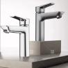 Buy cheap Single Handle Bathroom Washbasin Faucet Hot And Cold Stainless Steel Household Sink from wholesalers
