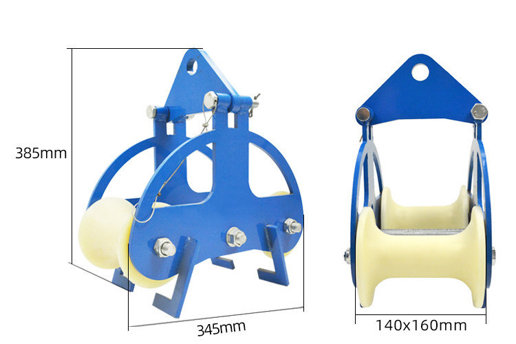 Cable Stringing Laying Pulley Equipment Construction Alloy Cable Roller