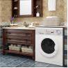 Buy cheap 1.3m mirror Solid Wood Bathroom Vanity Ready Made SGS Sink Cabinets from wholesalers