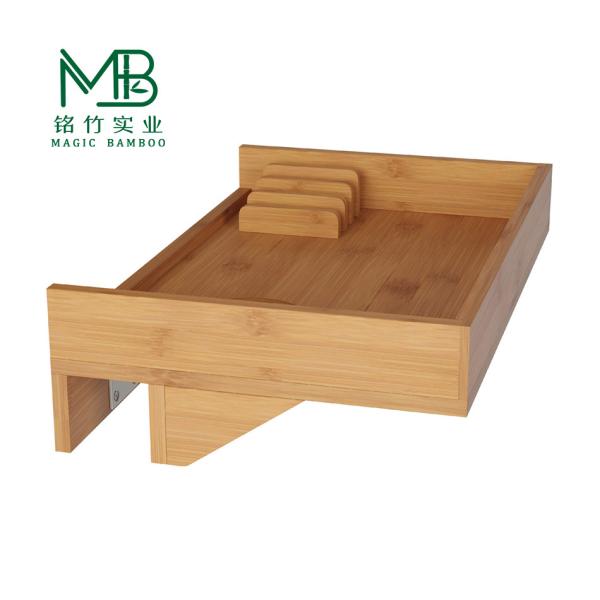 Buy cheap Wholesale Bamboo Eco-Friendly Bedside Storage Box Rack For School Dormitories from wholesalers