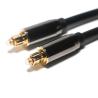 Buy cheap Professional Toslink plastic optical cable Black nylon braid Fiber Optical Digital Audio Cable With Gold Plated from wholesalers