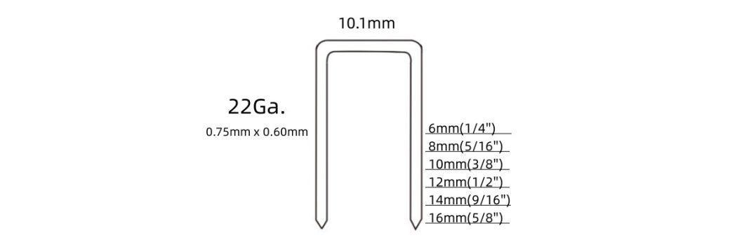 Hot Sale 22 Gauge 1406 Staples for Upholstery with High Quality 14 Series