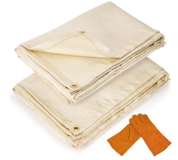 Buy cheap Welding Working Fire Retardant Insulation Blanket 6x8 feet with Hand Protection Gloves from wholesalers