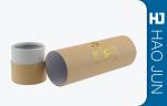 Brown Kraft Cardboard Cylinder Tubes For Glass Bottle Shipping , Eco Friendly