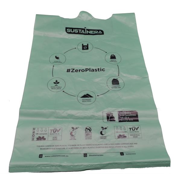 Buy cheap 20 Microns ASTMD6400 Eco Friendly Trash Bags from wholesalers