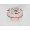 Buy cheap Valentine Day Decaled Ceramic Mini Cake Stand , Dolomite 4 Inch Cake Stand from wholesalers