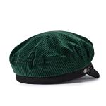 Fashion 8 Panel Baggy Cricket Newsboy Hat Camel Linen Big Apple Caps for Women