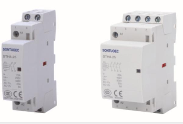 Quality STH8 Series Household Contactor 1P 2P 3P 4P Up 16 25 32 40 63 100A 18mm Width for sale