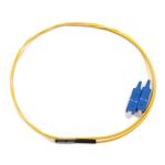 SC/UPC 2 Cores PVC Tight Buffer Fiber Optic Pigtail Single Mode 9/125um Yellow