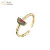 Buy cheap Diamond Zircon Fruit 18K Gold Plated Ring Adjustable Opening Fancy Watermelon from wholesalers