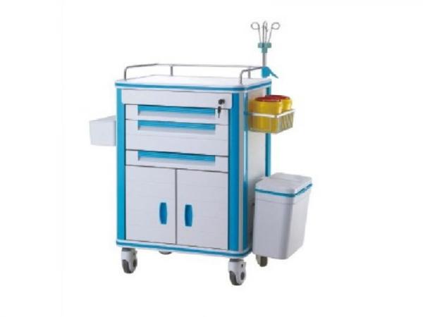 Buy cheap Hospital ABS Medical Emergency Trolley Medical Trolley Equipment With I.V Pole from wholesalers