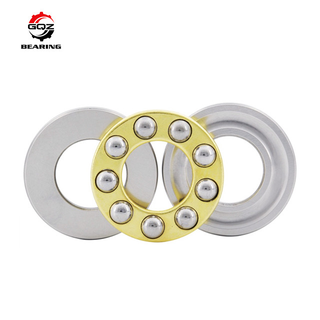 F2.5-6 GCr15 Material Steel Cage Thrust Ball Bearing without Groove 2.5x6x3mm