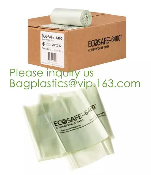 100% Eco-friendly Material Certified PLA Compostable Bag,Corn Starch T Shirt Bag Meet EN13432 BPI Biodegradable And Comp