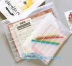 Fashion Colored Mesh Office Stationery A4 Clear Folder with Zipper, Promotional