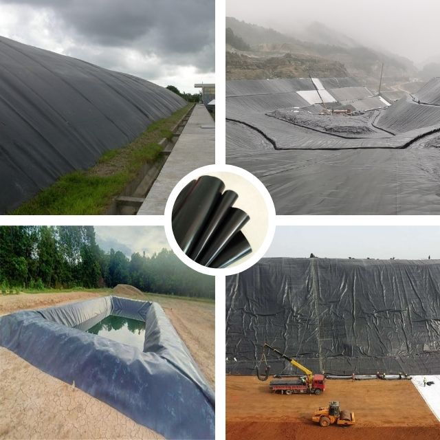 Plastic Geomembrane HDPE Liner for Dam Liner Pond Liner in Black White Green Blue