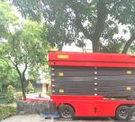 2.2kw/3kw Hydraulic Manual Electric Scissor Lift , Narrow Scissor Lift With
