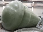 Horizontal 4250mm Chemicals Industrial Mixer Tank 8m3 Frp Storage Container