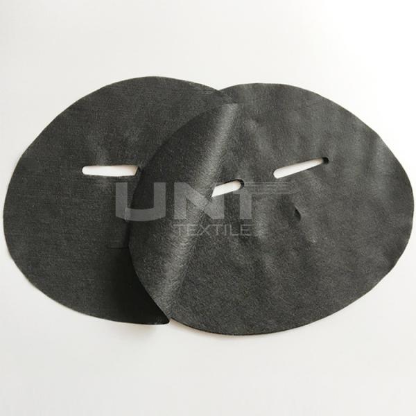 Quality Anti Bacteria Charcoal Color Spunlace Nonwoven Fabric 100% Bamboo Carbon Cross Structure for sale