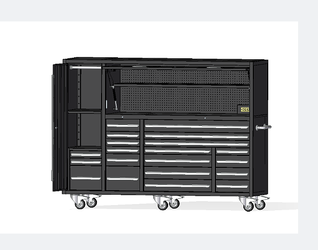 Steel Combination Tool Box Chest Drawer for Workshop Thickness 0.8mm-1.50mm Brown