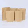 Buy cheap Compostable Brown Stand Up Kraft Paper Zip Lock Bag Aluminum Foil Mylar Doypack Zipper Bag from wholesalers