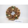 Buy cheap Wholesale Artificial Christmas Door Decoration Supplies Nature Pine Cone Large Christmas Wreath Garland Decor from wholesalers