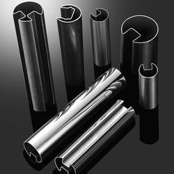 Buy cheap high quality 304 316 stainless steel round slotted tube and SS pipe for glass railing from wholesalers