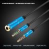 Buy cheap CTIA 2 Male To 1 Femal 30cm AUX Extension 3.5mm Audio Cable from wholesalers