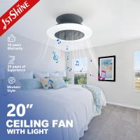 Buy cheap Starry Lampshade LED Ceiling Fan 10 for Motor Modern Design Style TUYA App product
