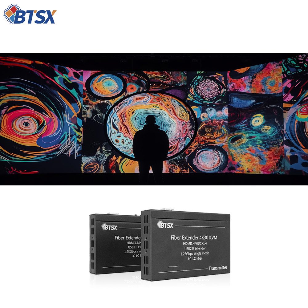 4K HDMI Fiber Extender with</p>