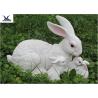 Buy cheap Simulation Fiberglass Rabbit Garden Ornament , Full Size Garden Statues from wholesalers