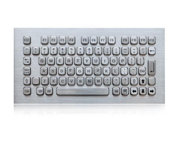 Buy cheap Industrial liquid proof keyboard , SS metal Kiosk Keyboard With 77 Keys from wholesalers