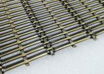 Antique Brass Plain Decorative Woven Metal Mesh For Stainless Steel Screen