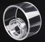 Clear Hallow Round Acrylic Square Tube Rod 300mm Diameter For Aquarium