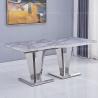 Buy cheap OEM Italian Living Room Furniture 36inch Stainless Steel Marble Dining Table from wholesalers
