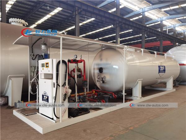Buy cheap 10 Tons 20000 Liters LPG Skid Station With Filling Scale from wholesalers
