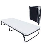 Outdoor Stainless Steel Single Size Folding Bed for Comfortable Rest