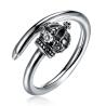 Buy cheap 1.39g 17.3mm Crown Shaped Engagement Ring Hypoallergenic Cluster Real Silver Rings from wholesalers