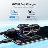 Buy cheap 18W 3.1A Car Charger Quick Charge 3.0 Universal Dual USB Fast Charging QC For iPhone Samsung Xiaomi Mobile Phone In Car from wholesalers