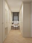Modern Storage Bedroom Furniture Customized Closet Glass Door Walk In Wooden