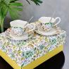 Buy cheap Stocked French Ceramic Cups And Saucers For Garden Flower Decor Or Wedding Party Gifts from wholesalers