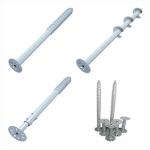 Solar Mounting System Length 1400mm Q235 Steel Metal Ground Screw