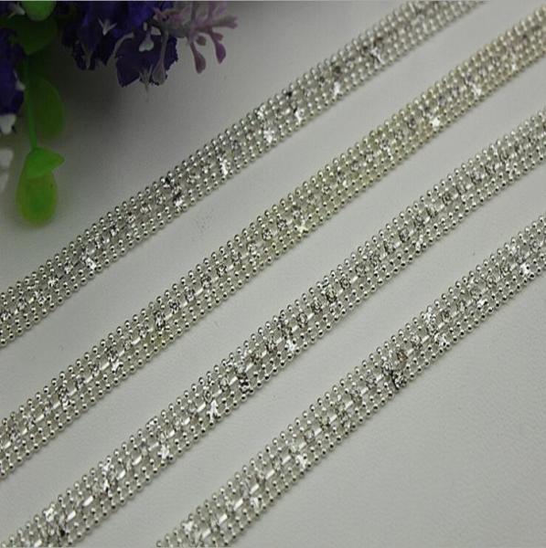Buy cheap Bag hardware custom iron diamond decorative width 9 mm silver color metal bag chain from wholesalers