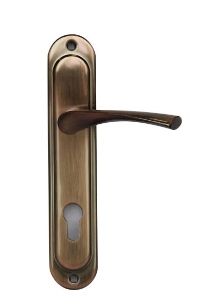 Buy cheap DIN 0582 Zinc Painting Door Handles With Cylinder Hole from wholesalers
