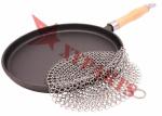 6"x6" Round Kitchen Chain Mail Scrubber For Pans Skillets Cleaning