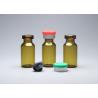 Buy cheap 3ml Amber Mini Glass Tube Vial With Flip Off Cap from wholesalers