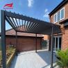 Buy cheap Outdoor Custom Motorized Aluminium Pergola Louvred Roof With RGB Light from wholesalers