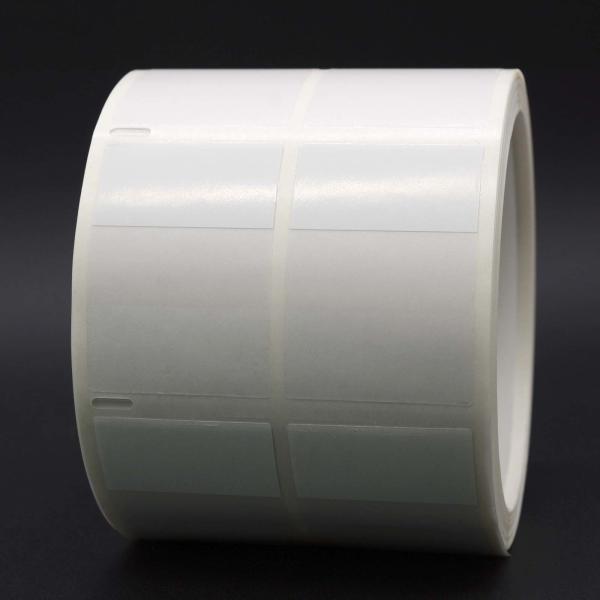 52x36-19mm Cable Adhesive Label 2mil White Matte Clear Water Resistant Vinyl